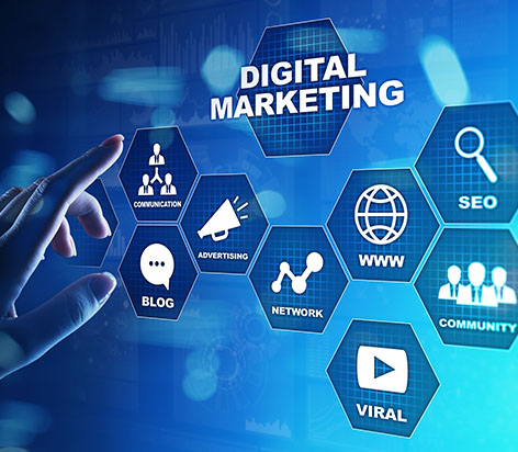 ADMS_Digital marketing, Online advertising, SEO, SEM, SMM. Business and internet concept.