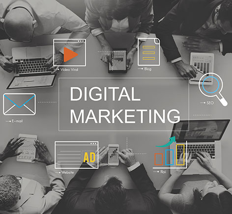 ADMS_Digital Marketing Media Technology Graphic Concept