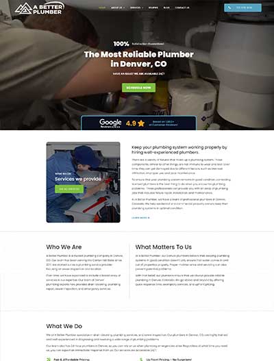 A Better Plumber New Website