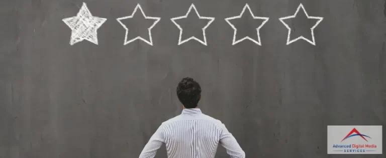 ADMS - Man looking at a one-star rating