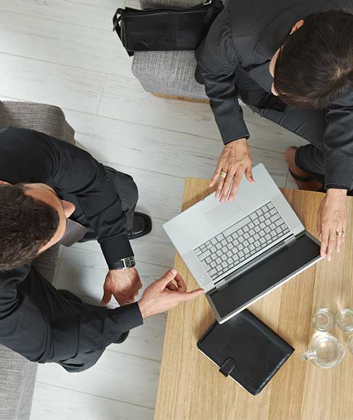 ADMS Overhead view of business meeting