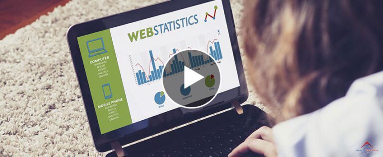 ADMS Web Statistics in a laptop computer screen