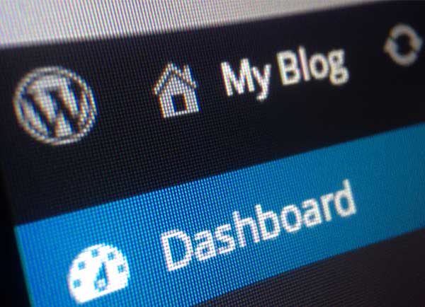 ADMS WordPress blog dashboard