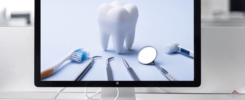 ADMS-dental concept on monitor