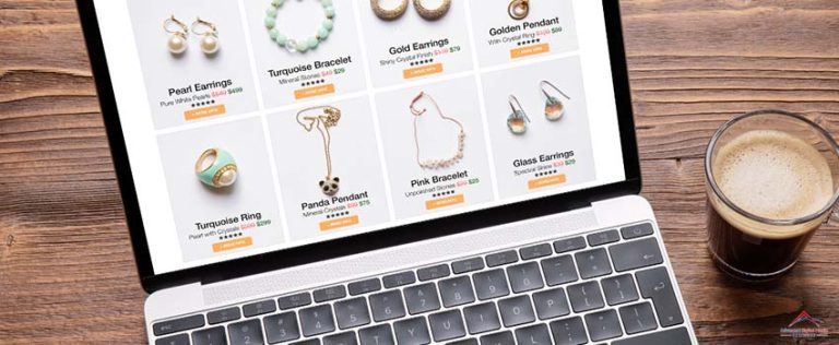 ADMS-laptop with jewelry website