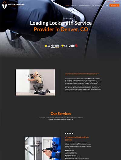 Alexius Denver's Locksmiths New Website