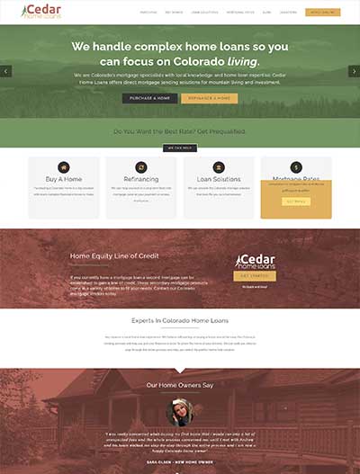 Cedar Home Loans Old Website