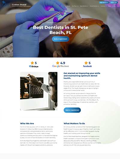 Century Dental New Website