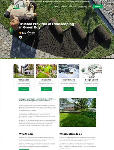 Green Cut Landscape Management New Website