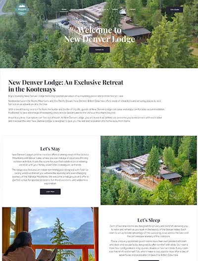 New Denver Lodge New Website