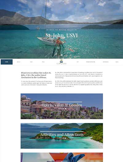 St. John Island New Website