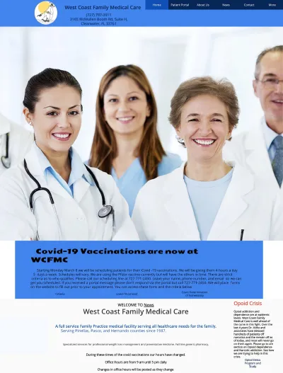 West Coast Family Medical Care Old Website